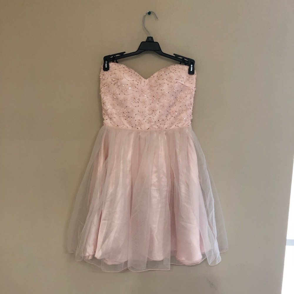 Princess Pink Strapless Tulle Dress